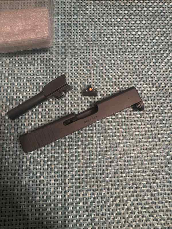 Glock 43/43x slide and barrel