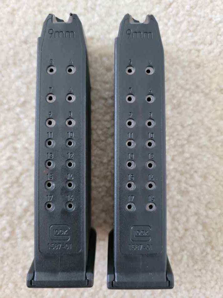 SOLD! OEM Glock 17, 34 17 round Magazine 2-Pack